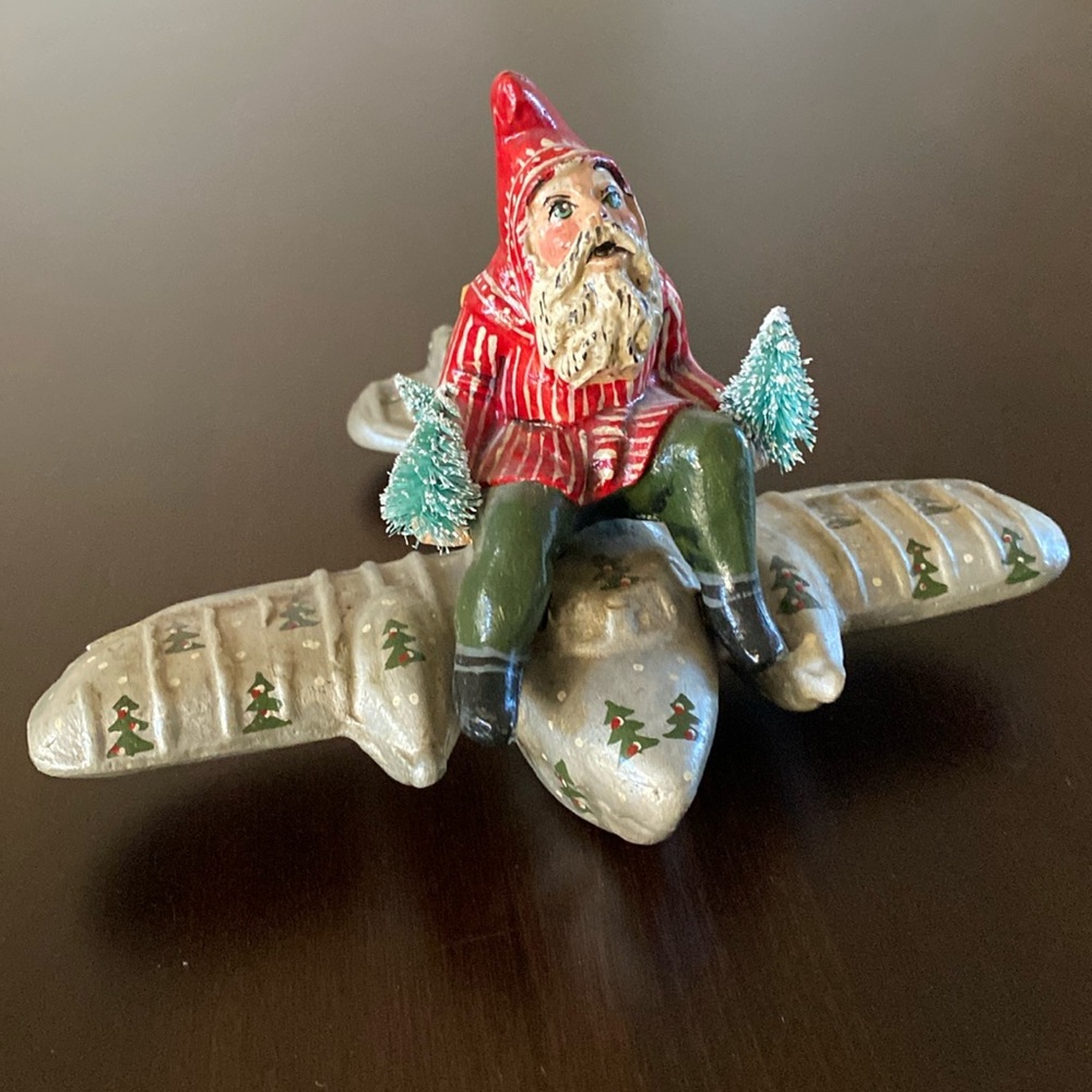 Limited Edition of 40 Collector's Weekend Santa on Airplane